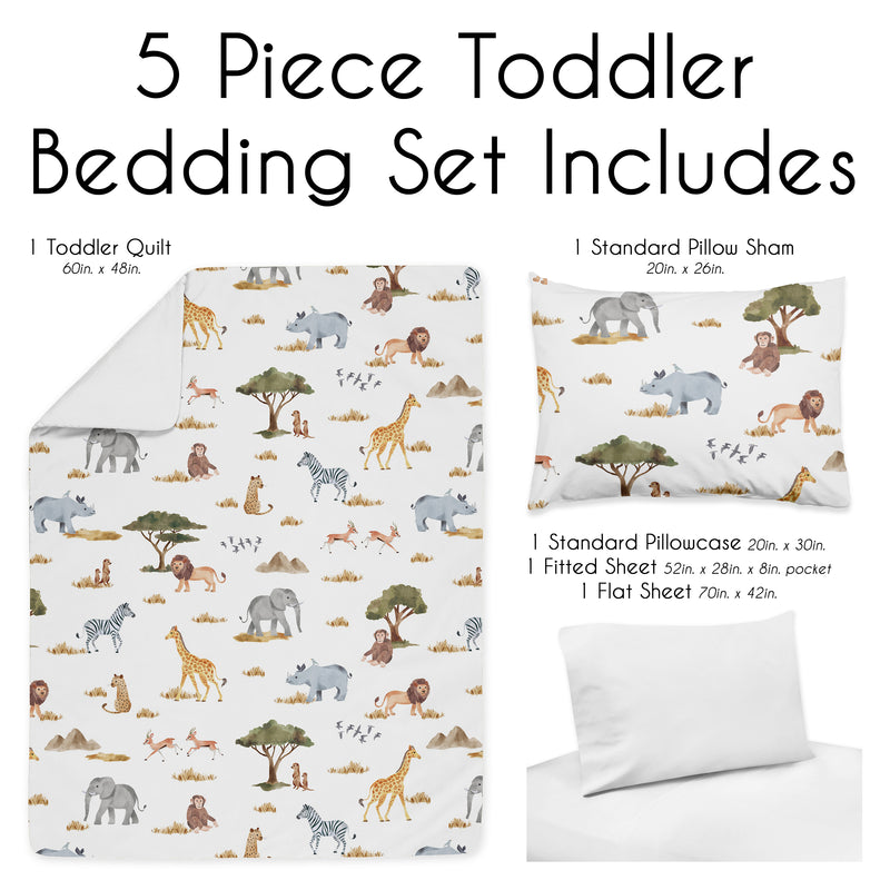 Jungle Collection Toddler Bedding