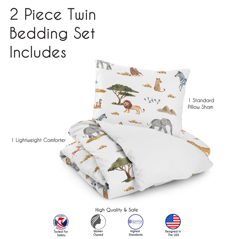 Jungle Collection Twin Bedding