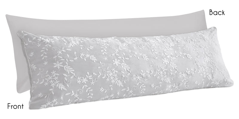 Lace Grey Collection Full Length Body Pillow Cover