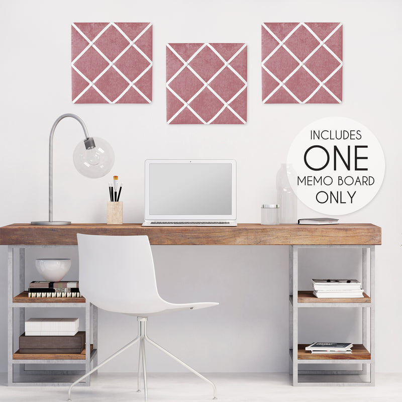 Lace Pink Collection Fabric Memo Board