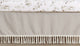 Botanical Leaf Linen Collection Crib Bed Skirt
