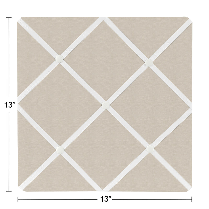 Botanical Leaf Linen Collection Fabric Memo Board