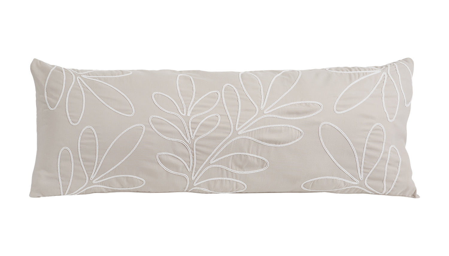 Botanical Leaf Linen Collection Full Length Body Pillow Cover