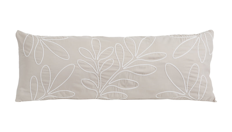 Botanical Leaf Linen Collection Full Length Body Pillow Cover