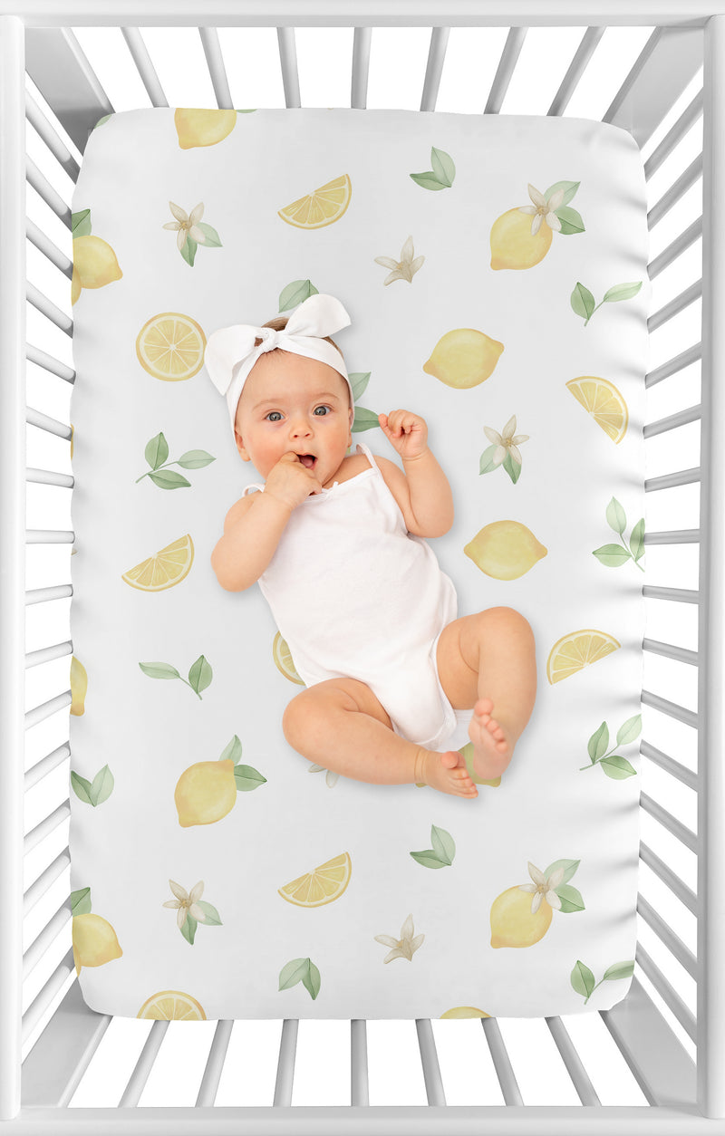 Lemon Collection Mini Crib Sheet