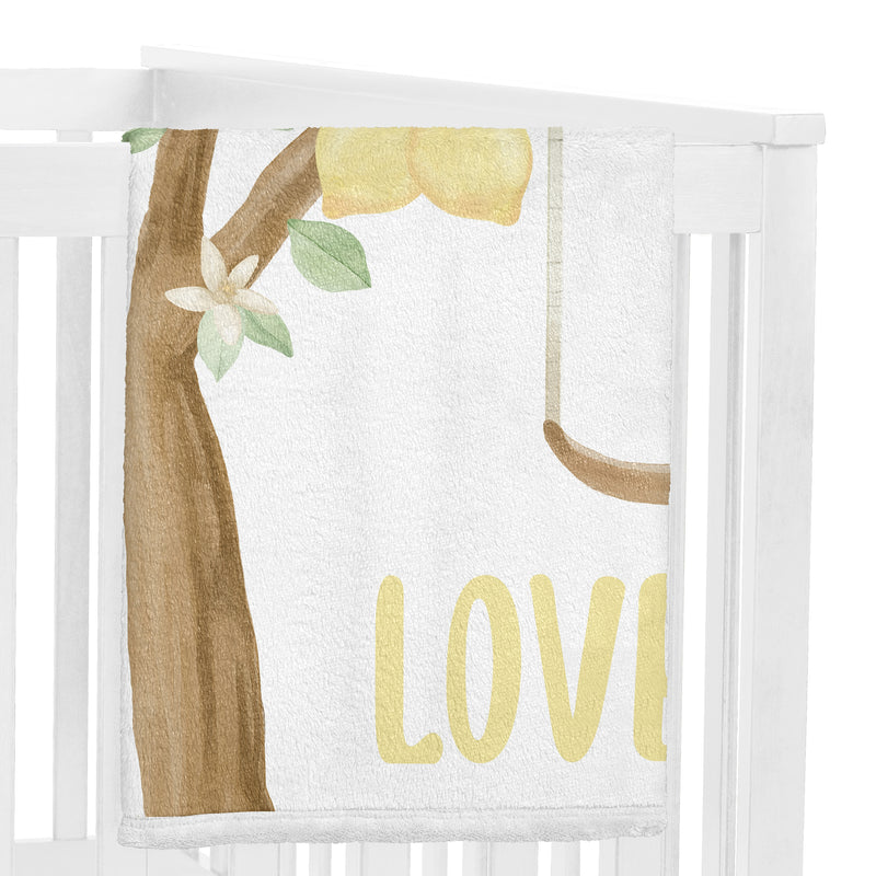 Lemon Collection Monthly Milestone Baby Blanket