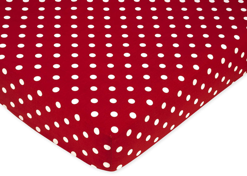 Little Ladybug Crib Sheet - Polka Dot Print