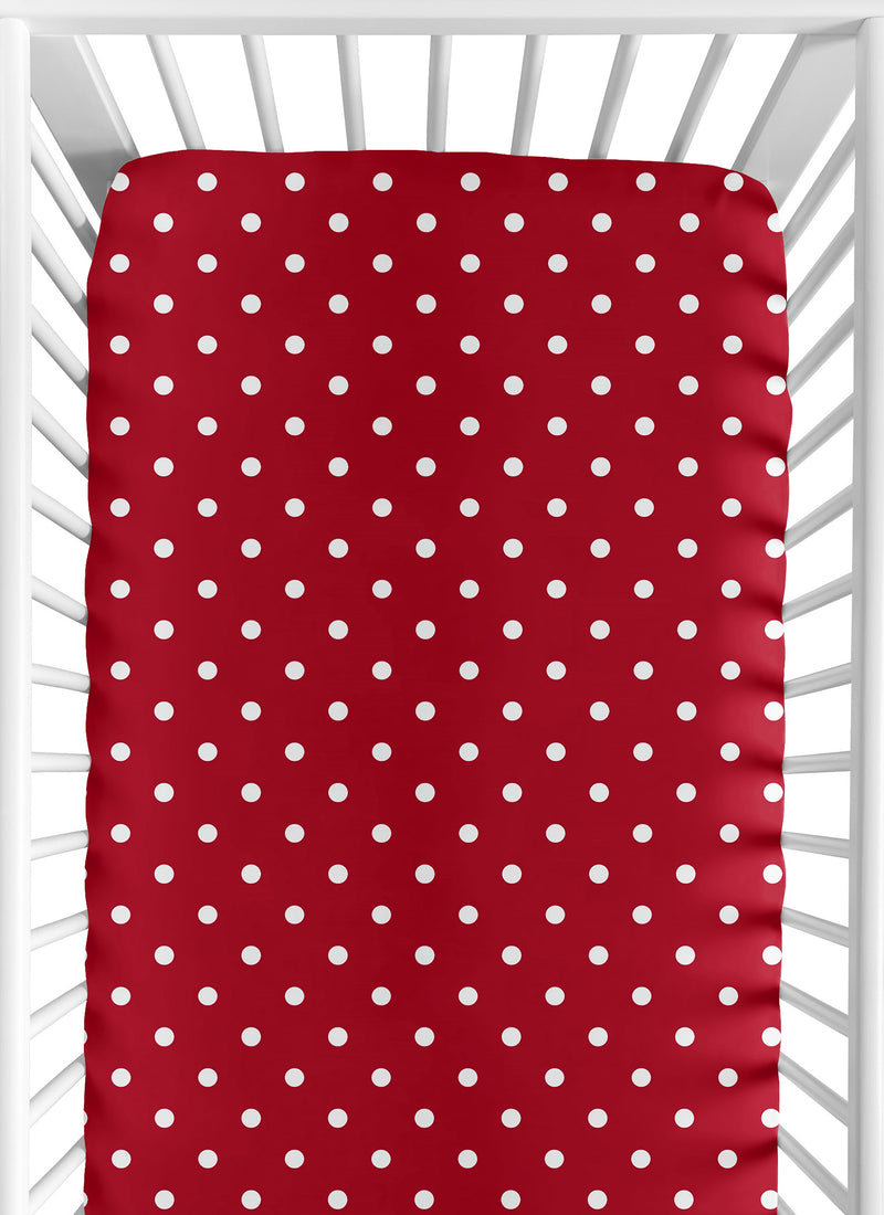 Little Ladybug Crib Sheet - Polka Dot Print