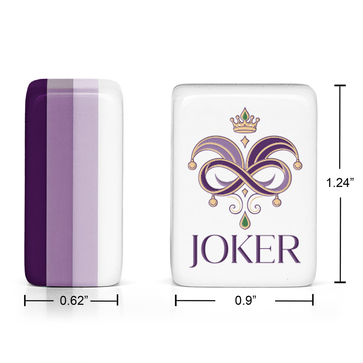 Purple Classic Collection American Mahjong Tile Set (160pc) 1.24in. Layered Acrylic with Travel Bag