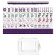 Purple Classic Collection American Mahjong Tile Set (160pc) 1.24in. Layered Acrylic with Travel Bag