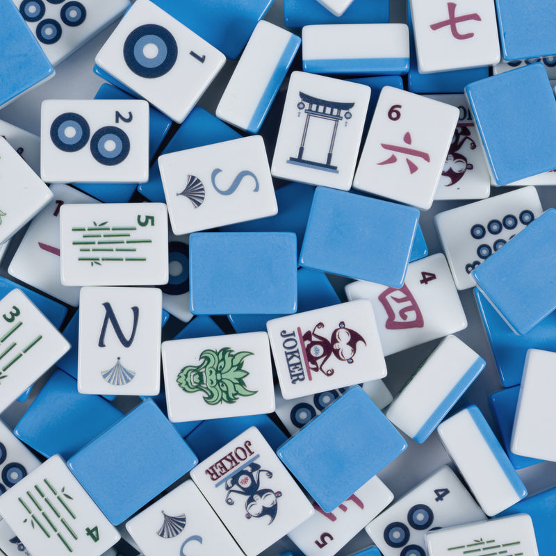 Blue Monkey Collection Melamine American Mahjong Tile Set (160pc) 1.18    In.