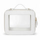 Clear Mahjong Tile Bag with Zipper - White