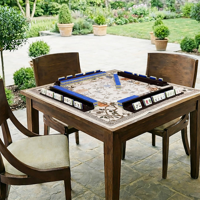 American Mahjong Tile Set (160pc) 1.26in. Layered Acrylic with Paisley Travel Bag - Luxury Blue