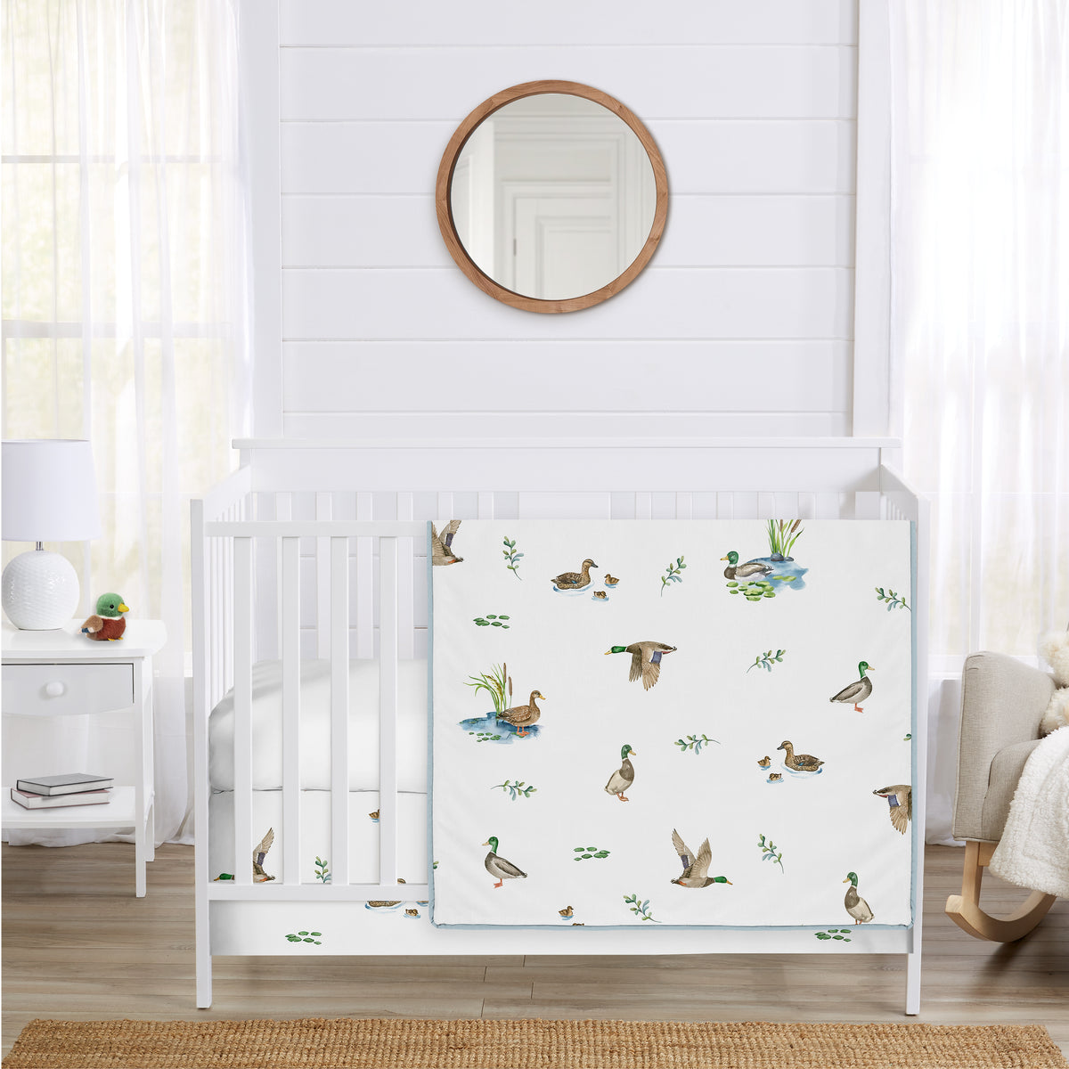 Mallard Duck Collection 3 Piece Crib Bedding