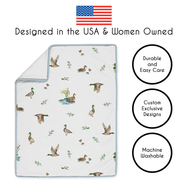 Mallard Duck Collection 3 Piece Crib Bedding