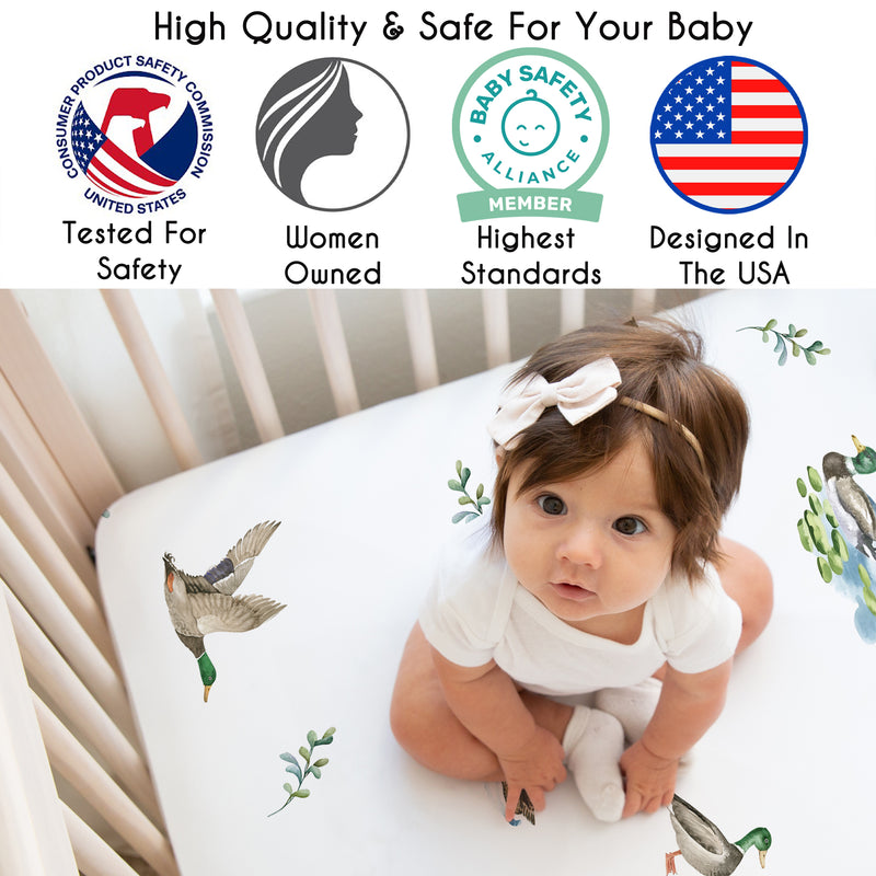 Mallard Duck Collection 4 Piece Crib Bedding
