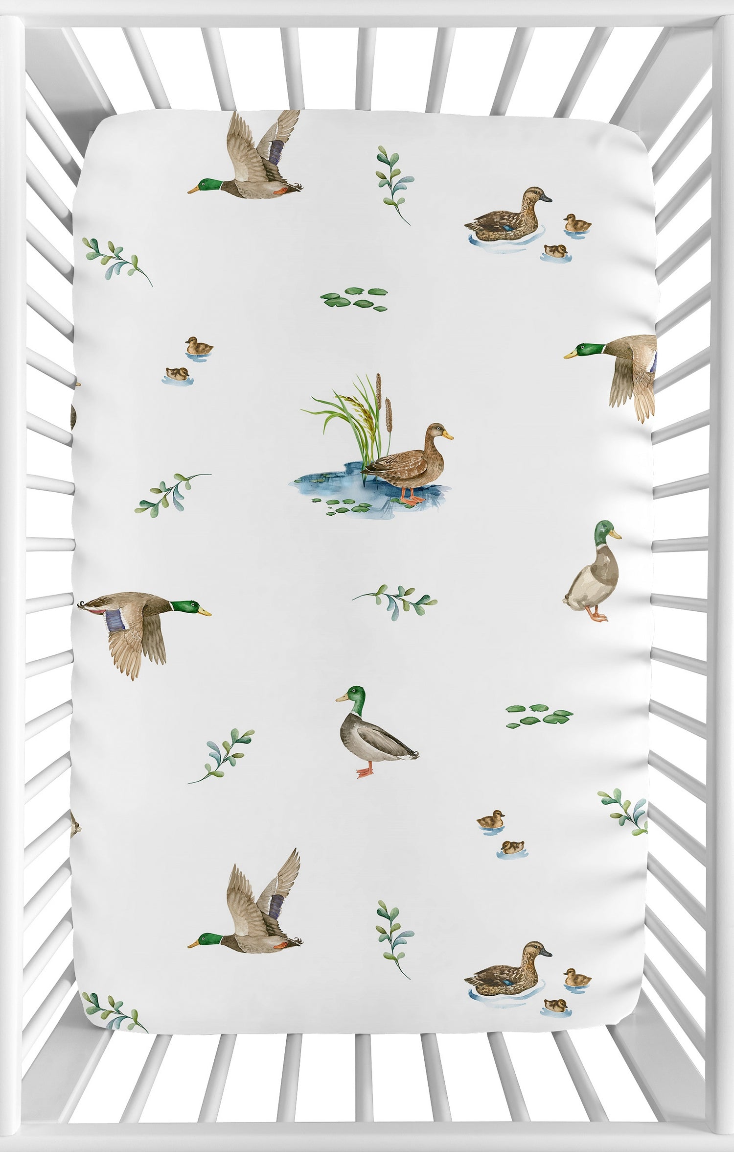 Mallard Duck Collection Mini Crib Sheet