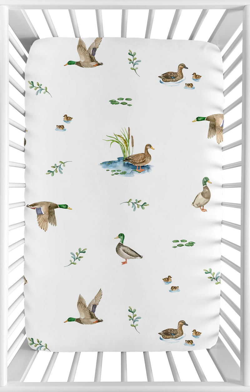 Mallard Duck Collection Mini Crib Sheet
