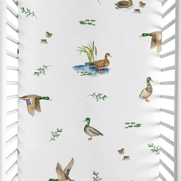 Mallard Duck Collection Mini Crib Sheet
