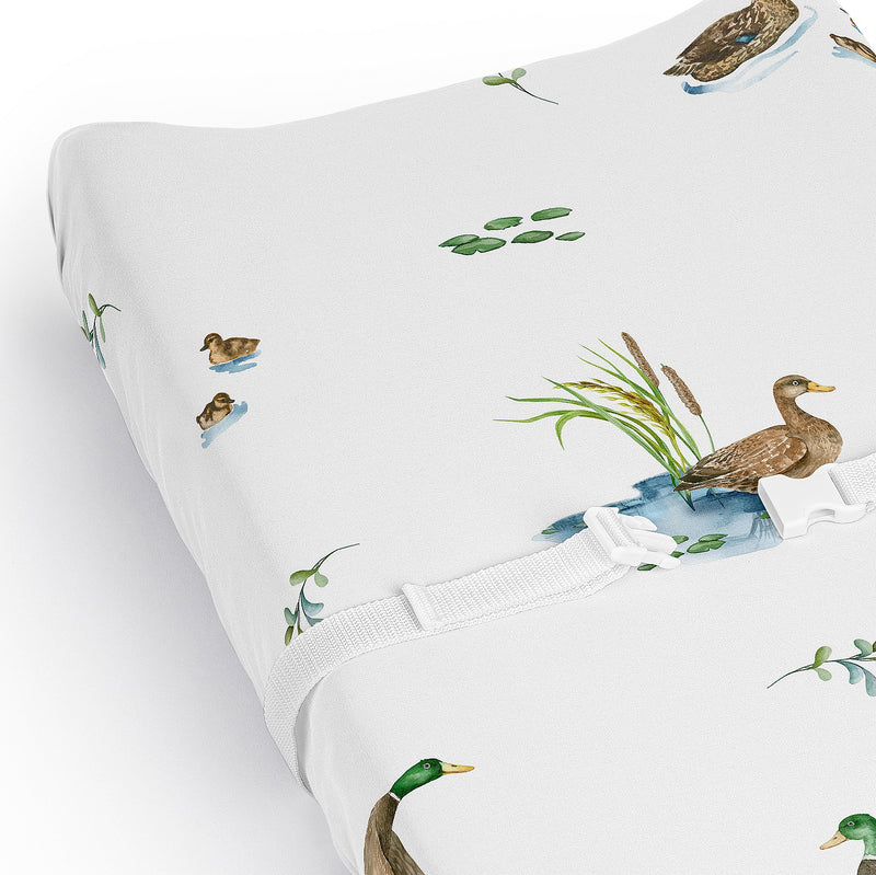 Mallard Duck Collection Changing Pad Cover Sheet
