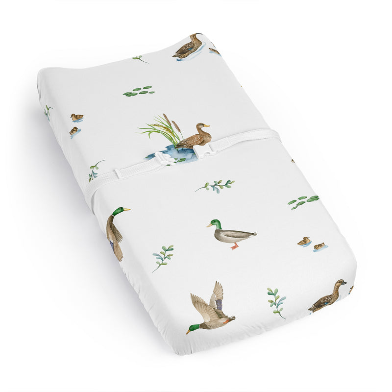Mallard Duck Collection Changing Pad Cover Sheet