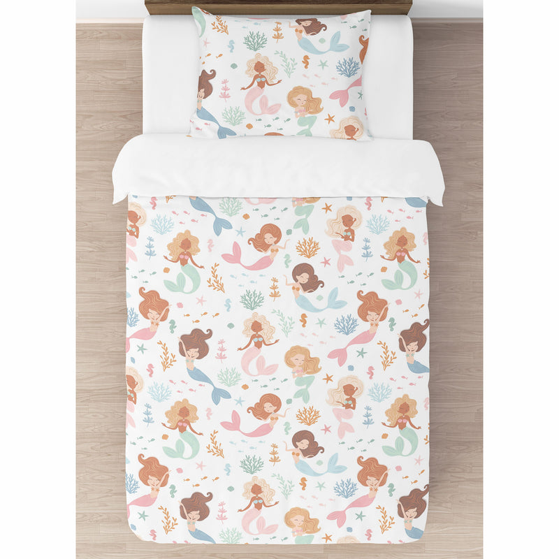 Pink and Blue Mermaids Collection Twin Bedding