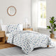 Mod Arrow Grey, Navy and Mint Twin Bedding Collection