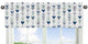 Mod Arrow Grey, Navy and Mint Collection Window Valance