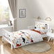 Mod Dinosaur Black and Orange Collection Toddler Bedding