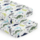Mod Dinosaur Blue and Green 2 Pack Crib Sheets