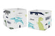 Mod Dinosaur Blue And Green Collection Foldable Fabric Storage Bins - Dinosaurs Print