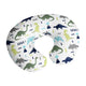 Mod Dinosaur Blue and Green Nursing Breastfeeding Pillow Cover