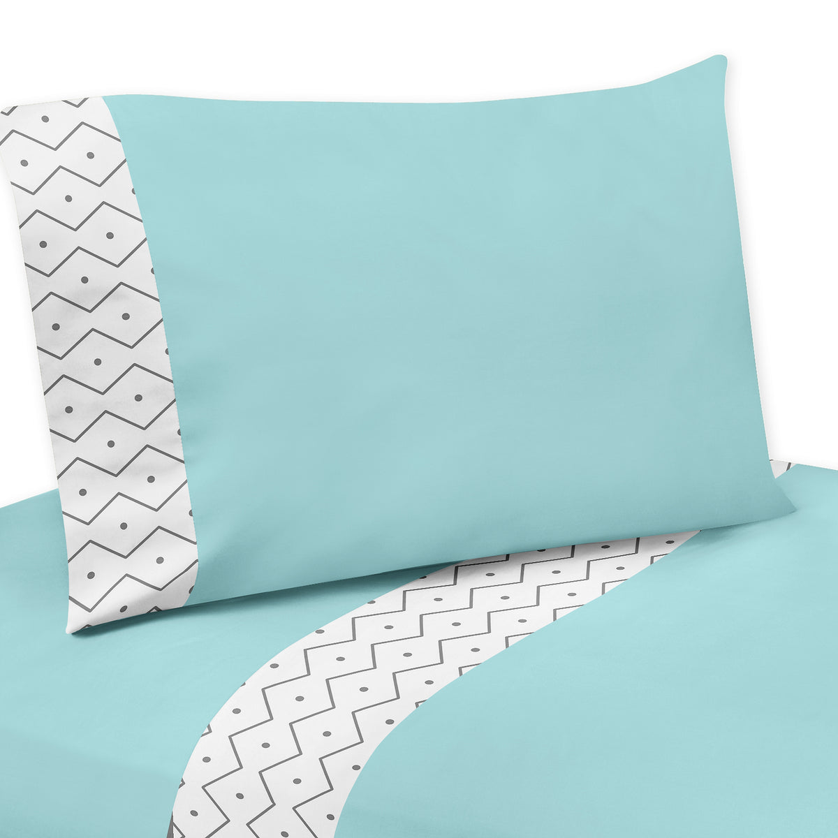 Mod Dinosaur Blue and Green Toddler Bedding Collection
