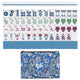Blue Monkey Collection Melamine American Mahjong Tile Set (160pc) 1.18 Layered Acrylic with Faux Leather Travel Bag