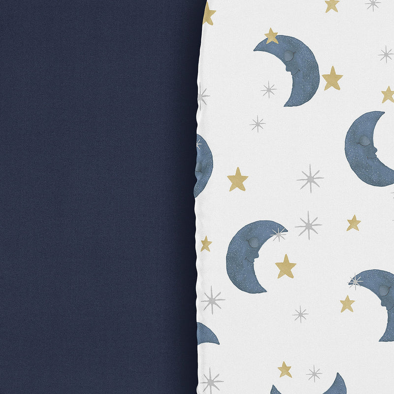 Moon Bear Collection 2 Pack Baby Bassinet Fitted Sheets