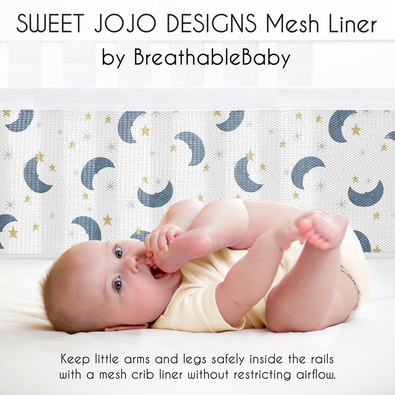 Moon Bear Collection Sweet Jojo Designs + BreathableBaby Breathable Mesh Crib Liner