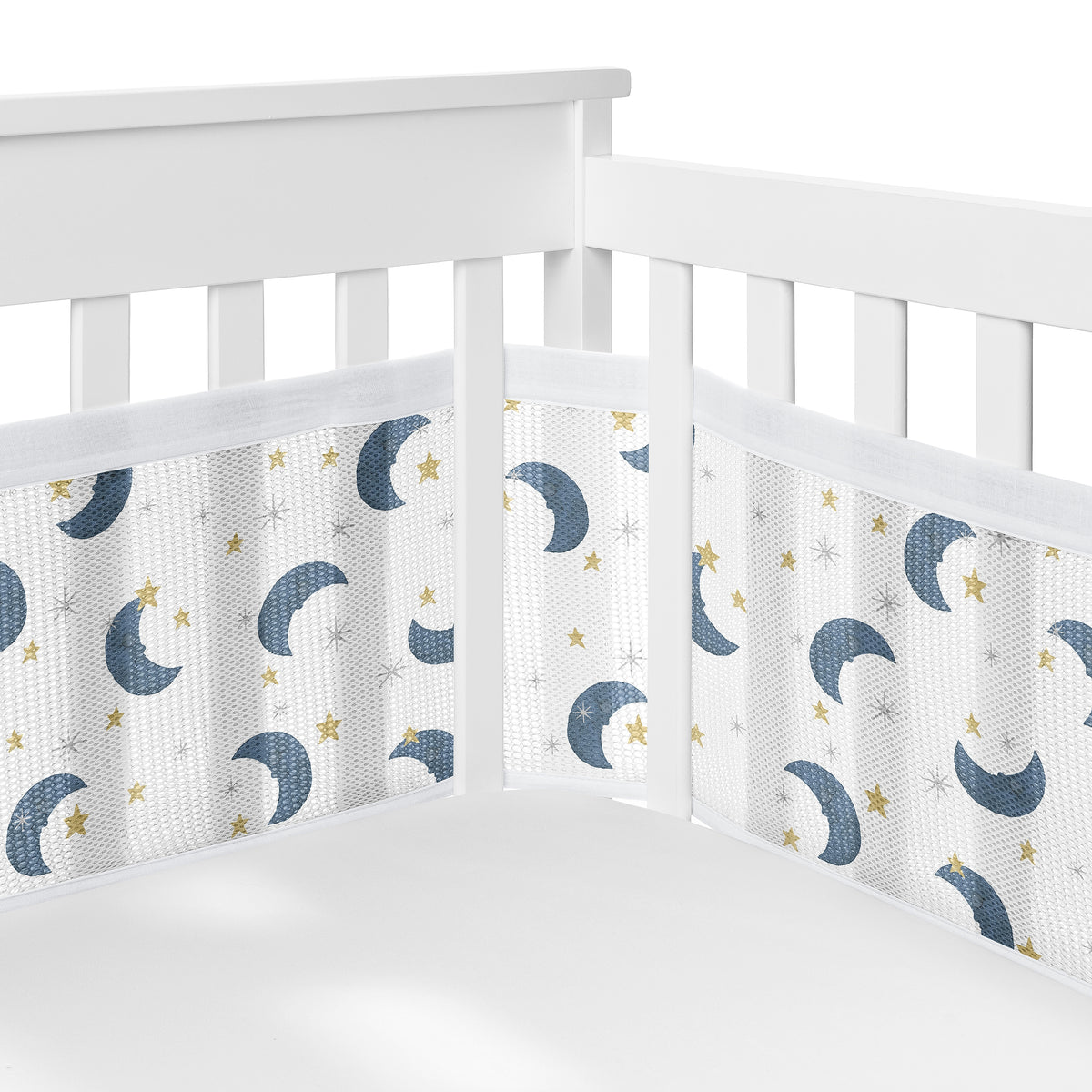 Moon Bear Collection Sweet Jojo Designs 6 Piece Crib Bedding + BreathableBaby Breathable Mesh Liner