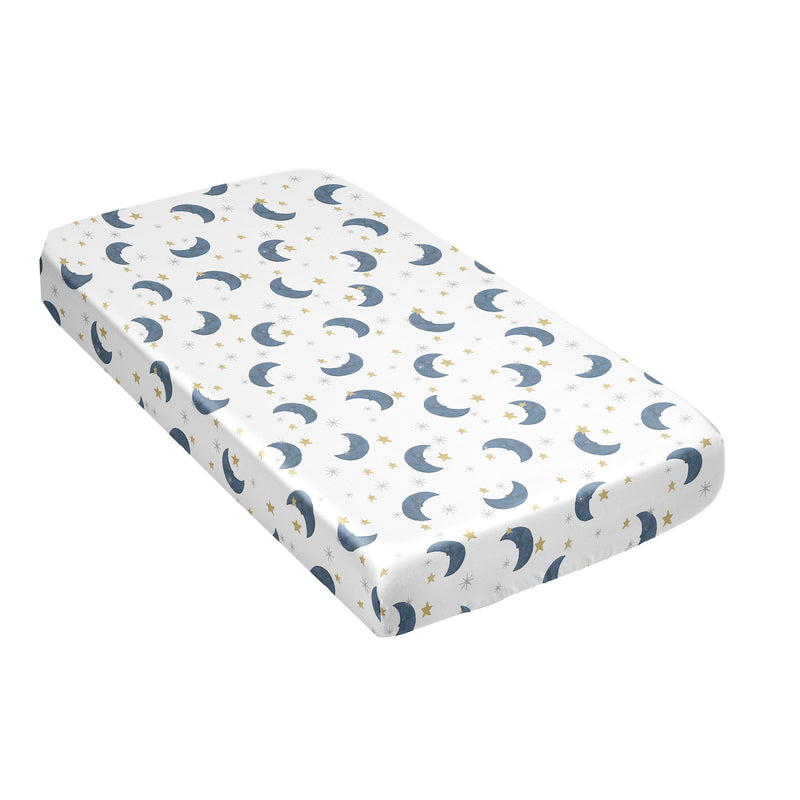 Moon Bear Collection Satin Fitted Crib Sheet