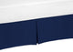 Solid Navy Blue Crib Bed Skirt