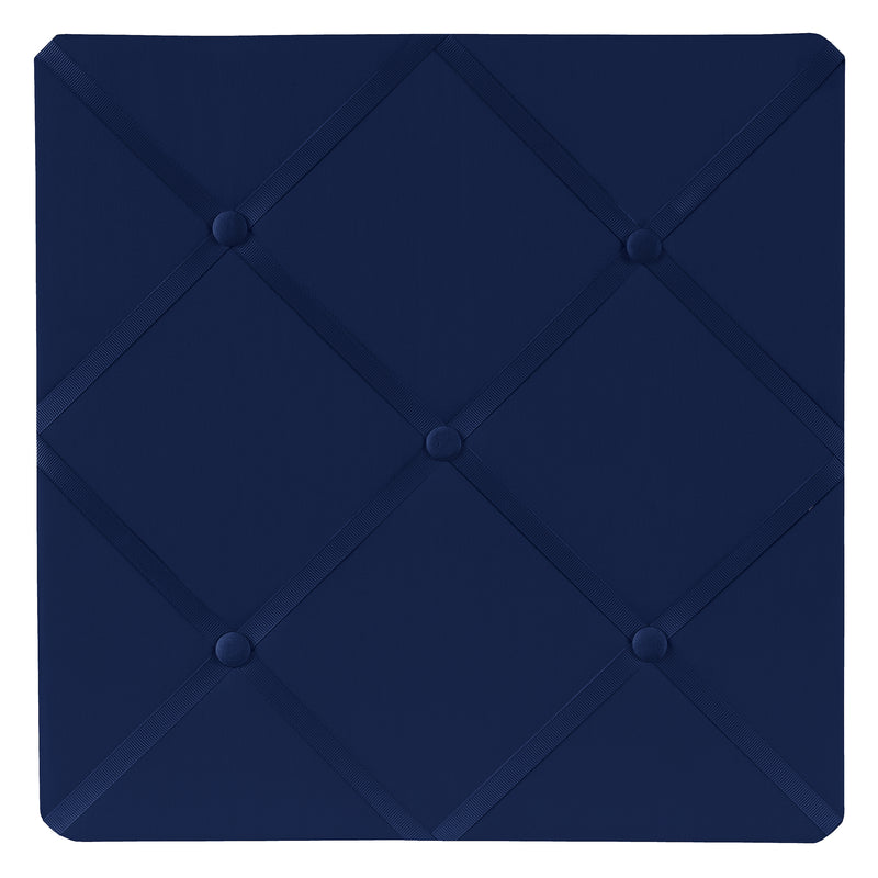 Stripe Navy and Lime Collection Fabric Memo Board