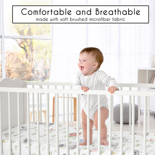 Farm Animals Collection 2 Pack Crib Sheets