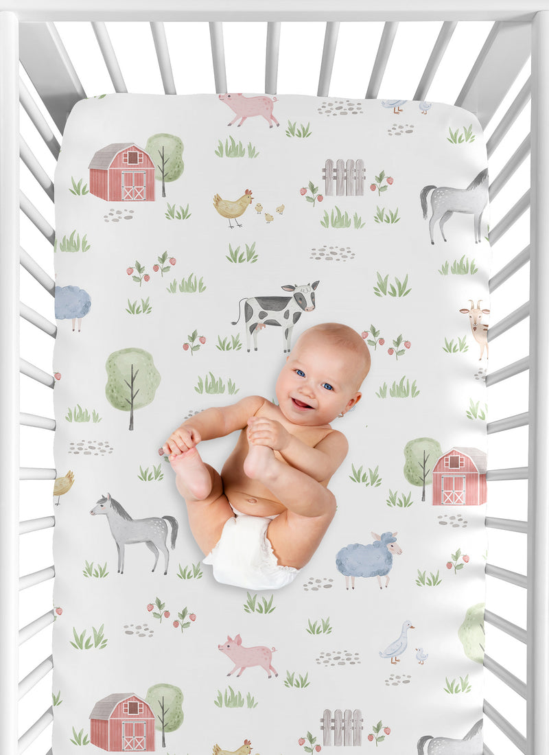 Farm Animals Collection 2 Pack Crib Sheets