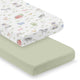 Farm Animals Collection 100% Cotton Muslin 2 Pack Crib Sheets