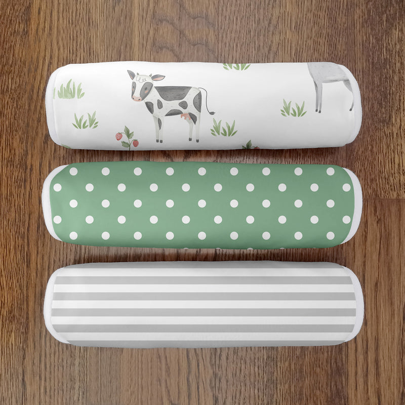 Farm Animals Collection Absorbent Burp Cloths - 3 Pack Set