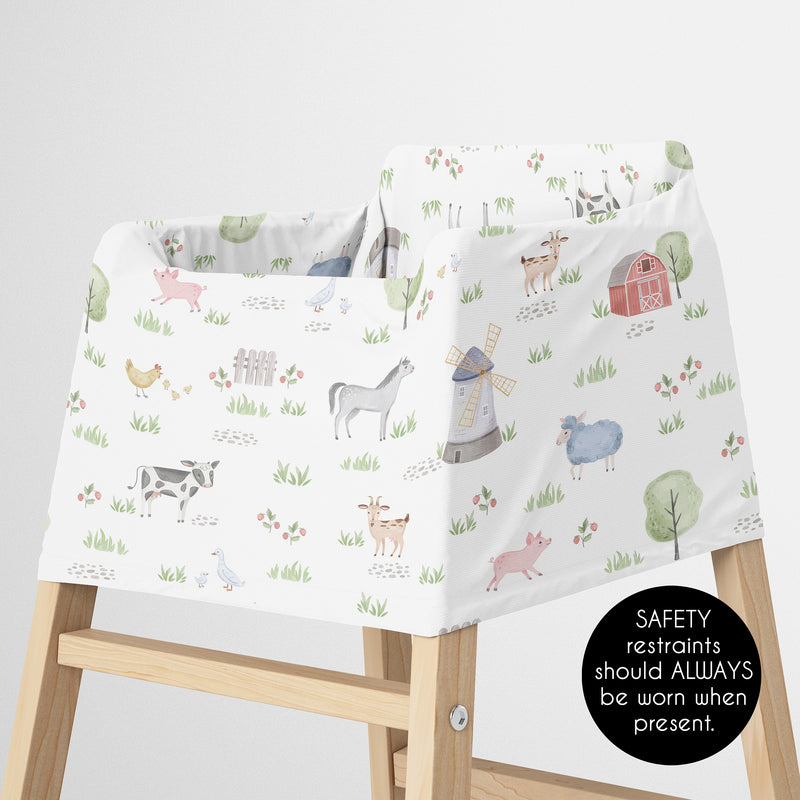 Farm Animals Collection Multi Use Baby Car Seat and Nursing Cover