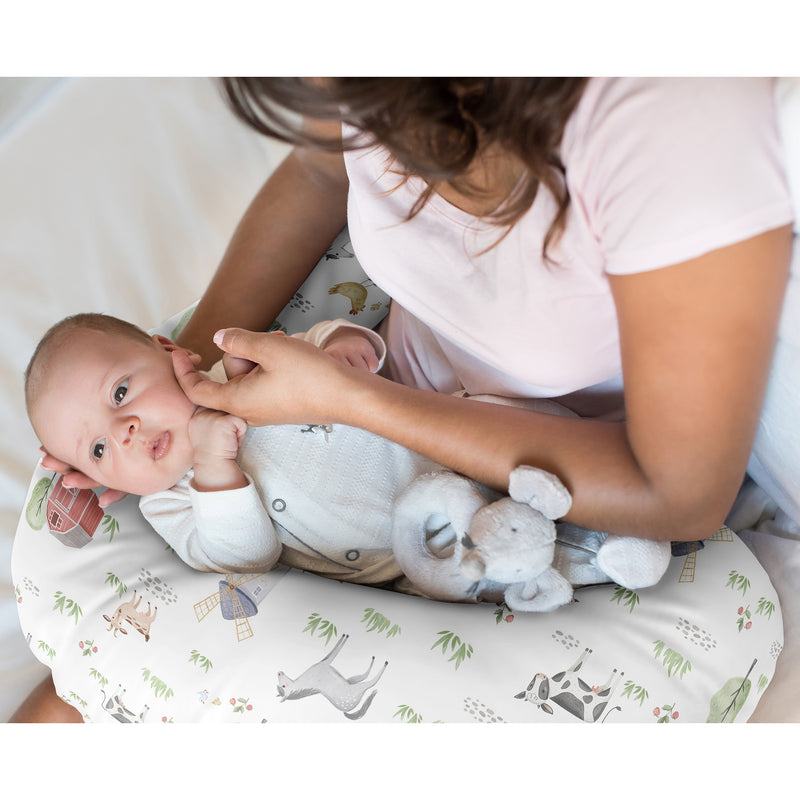 Farm Animals Collection Nursing Breastfeeding Pillow Cover