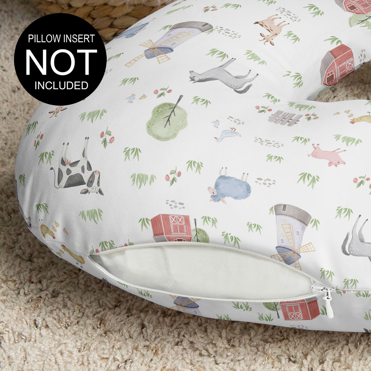 Farm Animals Collection Nursing Breastfeeding Pillow Cover