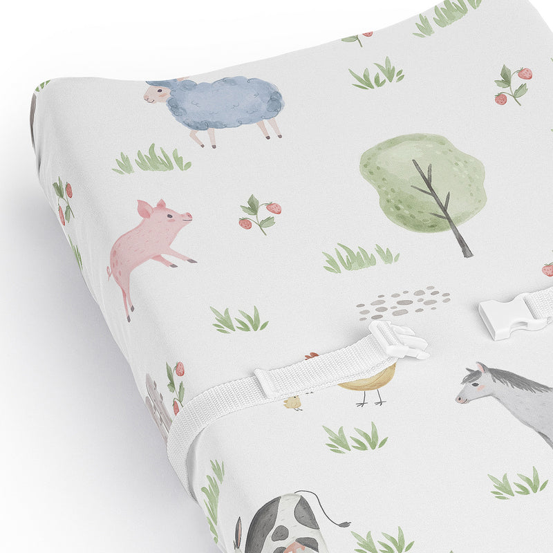 Farm Animals Collection Changing Pad Cover Sheet