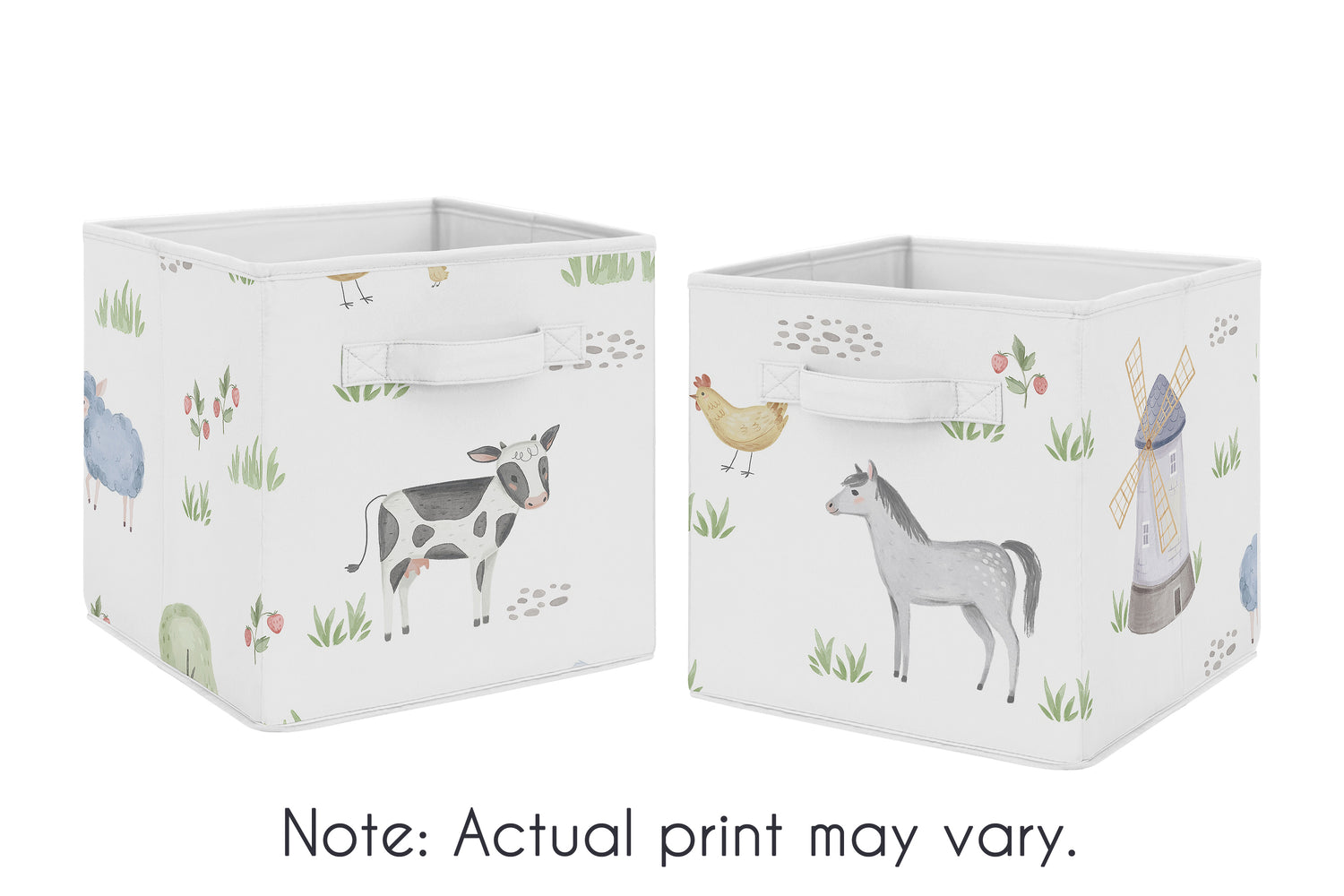 Farm Animals Collection Foldable Fabric Storage Bins