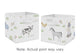 Farm Animals Collection Foldable Fabric Storage Bins